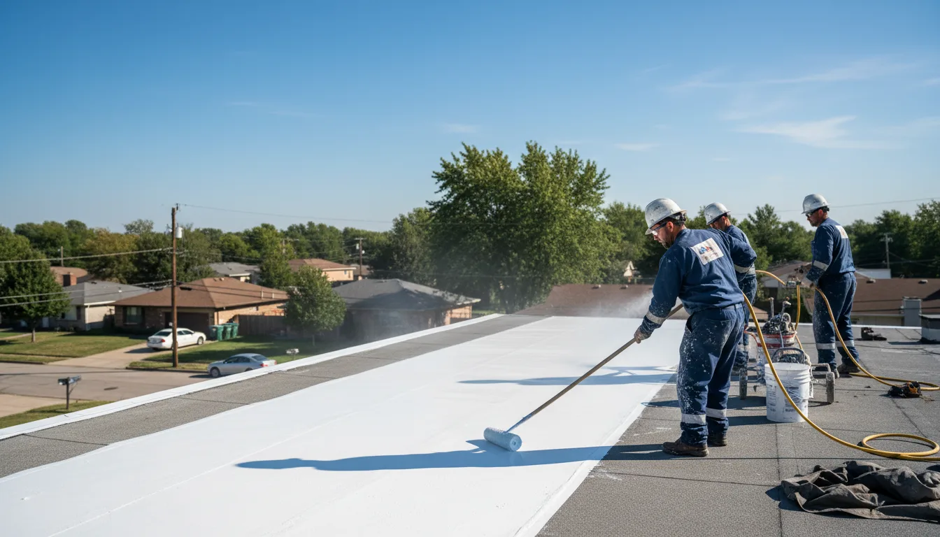 Commercial roof coating in Holloway, MN near me